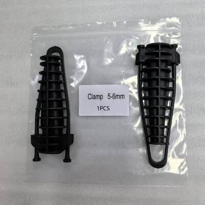 FONGKO FTTH Plastic Anchor Tension Clamp for Round Drop Cable 5-6mm 8-10mm 10-14mm Aerial Fiber Optic Cable Dead End Clamp