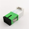 Singlemode weißer grüner Faser-Optikselbstfensterladen-Adapter Shell-Metallschrapnell Adapter-SC/APC