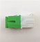 Selbstfaser-Optiksimplexadapter Schrapnell des fensterladens APC Singlemode weißer grüner Shell Metalladapter-SC/APC