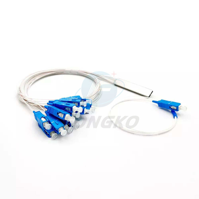 1x8 1 1*32 1*64 FTTH PLC Stahlrohrspalter SC UPC 0,9mm Glasfaser PLC Spalter