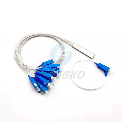 1x8 1 1*32 1*64 FTTH PLC Stahlrohrspalter SC UPC 0,9mm Glasfaser PLC Spalter