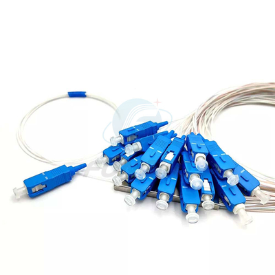 1x8 1 1*32 1*64 FTTH PLC Stahlrohrspalter SC UPC 0,9mm Glasfaser PLC Spalter