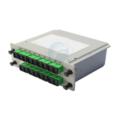 Optischer Splitter Mini-Typ Plc Sc Apc Splitter 1X16 Glasfaser-Insertion für Ftth