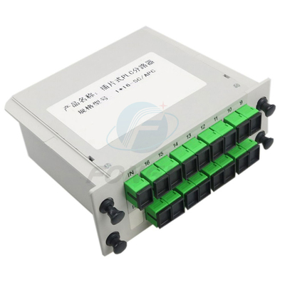Optischer Splitter Mini-Typ Plc Sc Apc Splitter 1X16 Glasfaser-Insertion für Ftth
