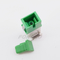 Weißer Selbstkoppler fensterladen-Monomode- Sc APC optisch mit Metallschrapnell-Grün