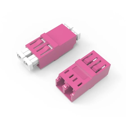 LC/PC zu LC/PC OM4 Multimode Flangeless Coupler OM4 Glasfasernetzwerkadapter