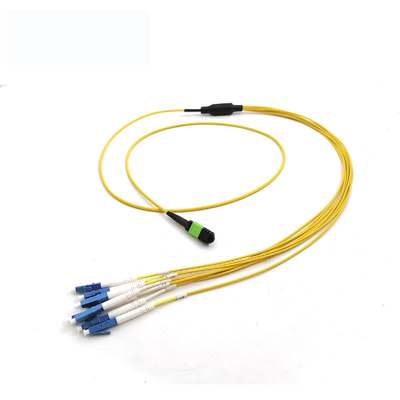MPO-Buchse zu 8 12 24 Adern LC UPC Singlemode Breakout-Kabel Glasfaserkabel