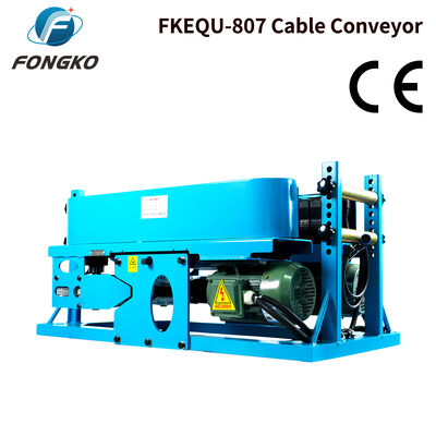 FONGKO FKEQU-807 Elektrische Kabelziehmaschine Gummiketten-Kabeltransportband für Stromkabel-Glasfaserkabelverlegung