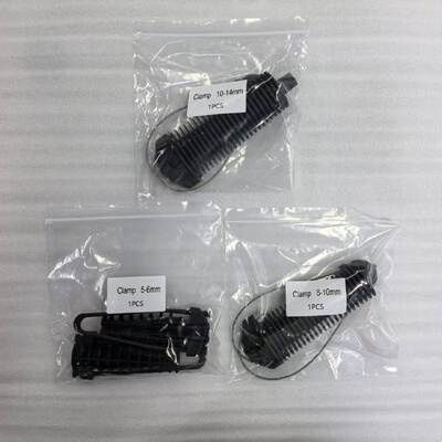 FONGKO FTTH Kunststoff Anker Spannung Klammer für Rund-Drop-Kabel 5-6mm 8-10mm 10-14mm Luftfaser-Optik-Kabel Toten Ende Klammer