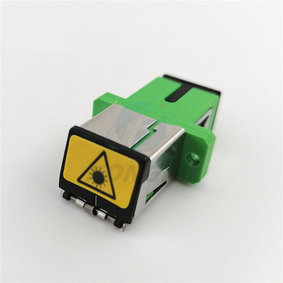 Der heiße Verkäufe Plastikmetallapc/sc Selbstfaser-Optikadapter fensterladen-Adapter-Schwarz-Schutzabdeckungs-SC/APC
